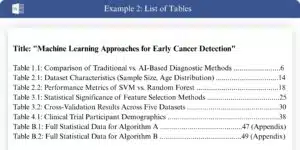 List of figures and tables example