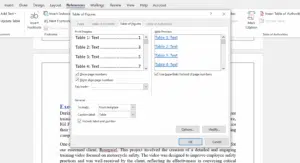 List of figures and tables