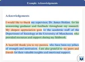 acknowledgements - example