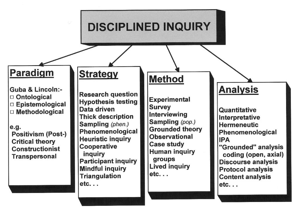 Disciplin inquiry for postivism