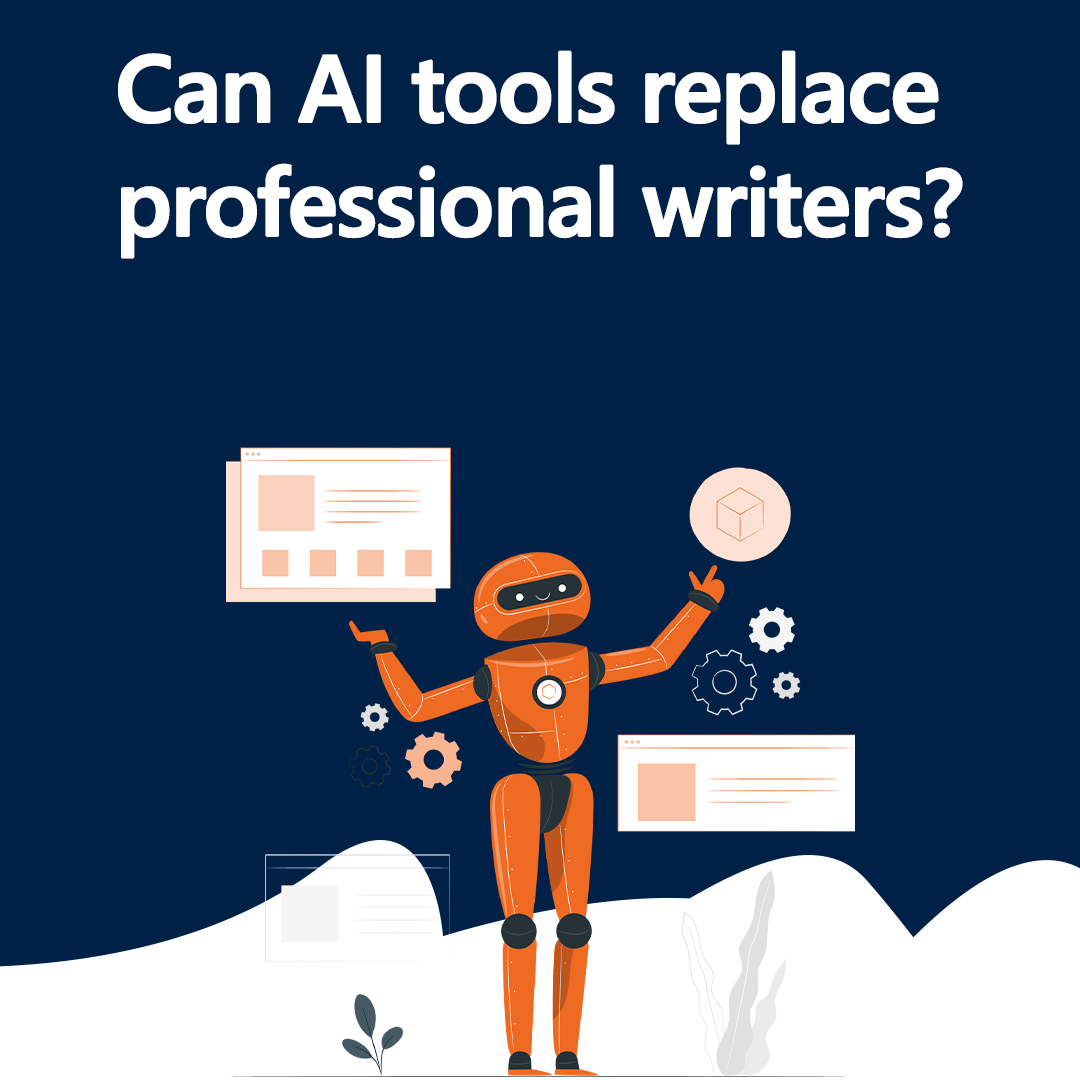 Can AI tools replace professional writers