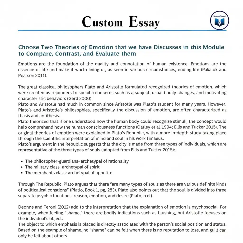 Custom Essay Samples